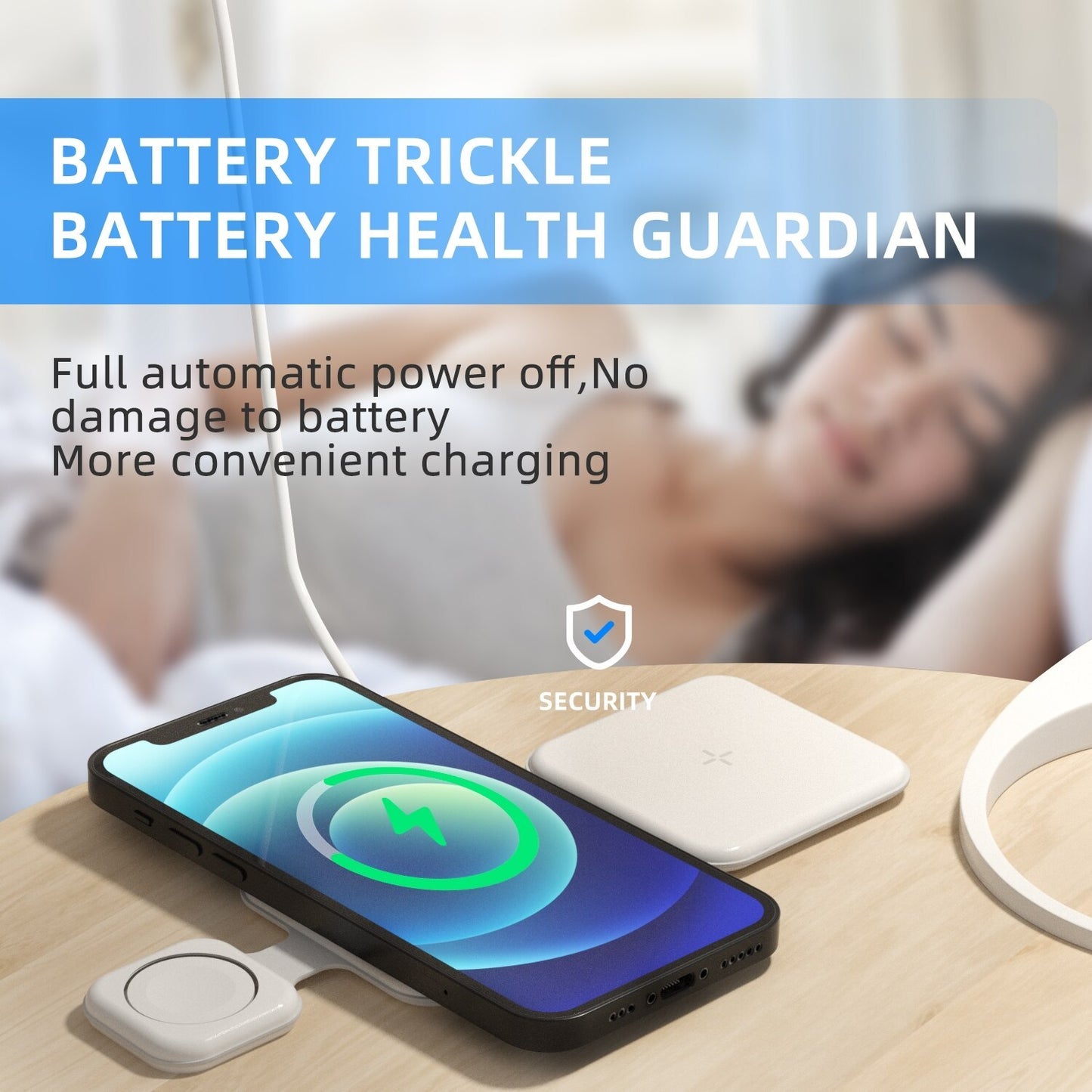 3-in-1 Magnetic Foldable Wireless Charging Station – Multi-Device Charger