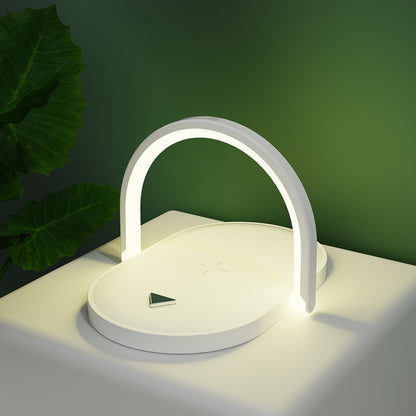3-in-1 Foldable Wireless Charger & Night Light – Stonego LED Table Lamp