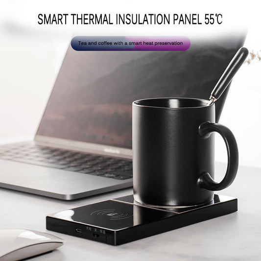 2-in-1 Mug Warmer & Wireless Charger – Stay Powered & Warm!