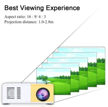 YG300 Mini Portable 3D HD LED Projector – Home Theater Cinema