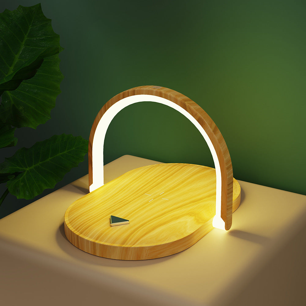3-in-1 Foldable Wireless Charger & Night Light – Stonego LED Table Lamp