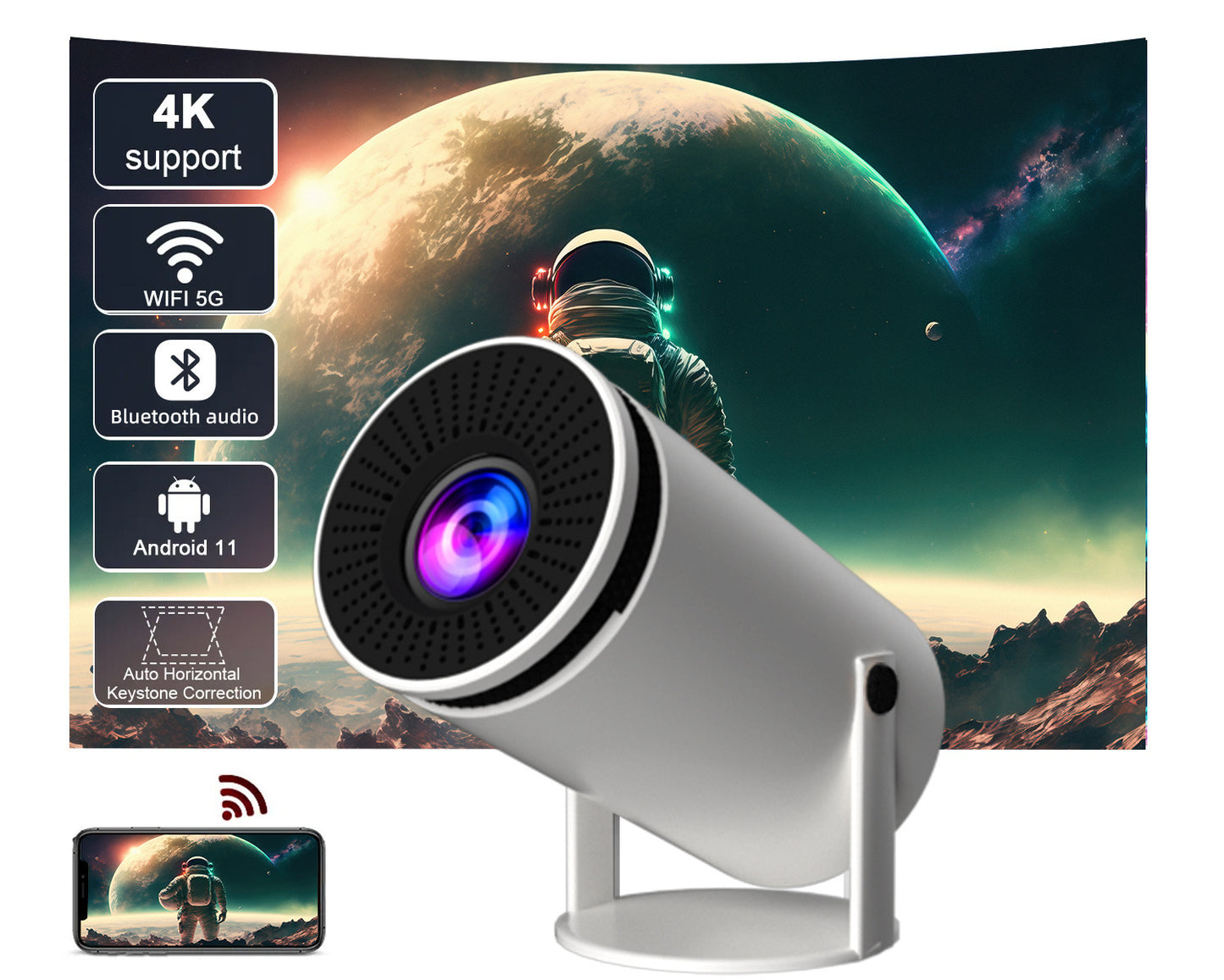 Barrel Machine HY300 Smart AnzhuoHD Projector
